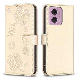 ART C LOVE R Maska novčanik za Motorola Moto G04 / G24 / G24 Power zlatna
