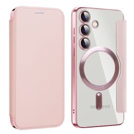 PREMIUM MAGSAFE Flip case za Samsung Galaxy S24 5G pink