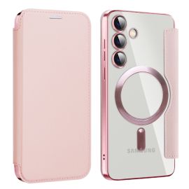 PREMIUM MAGSAFE Flip case za Samsung Galaxy S24 Plus 5G pink