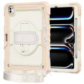 SOLID 360 Izdržljiva maska za Apple iPad Pro 13 2024 / M5 2025 bež-ružičasta