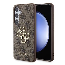 GUESS 4G METAL Cover za Samsung Galaxy S24 5G braon