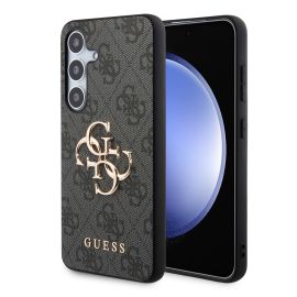 GUESS 4G METAL Cover za Samsung Galaxy S24 Plus 5G siva