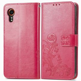 ART FLOWER S Wallet maska za Samsung Galaxy Xcover 7 tamno roza