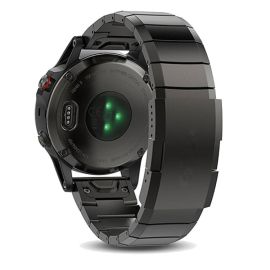 ARMOR QUICK RELEASE Metalni remen za Garmin Fenix E 47mm crni