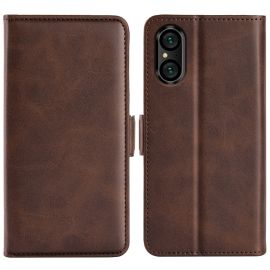 SIDE Wallet torbica za Sony Xperia 5 V tamno smeđa