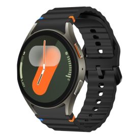 WAVE Silikonski remen za Samsung Galaxy Watch 7 (40mm / 44mm) crni