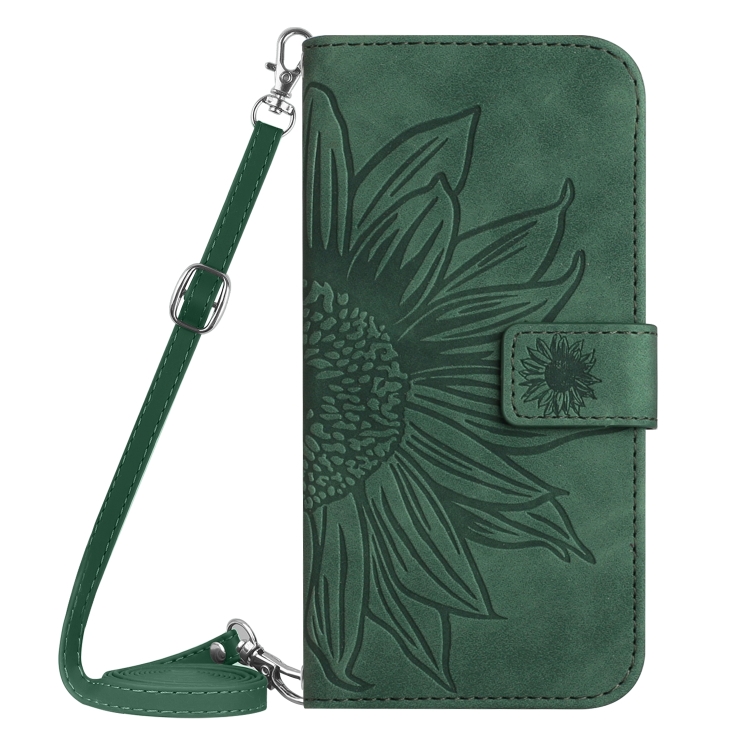 ART SUN FLOWER Torbica za novčanik s remenom Oppo A78 5G tamno zelena