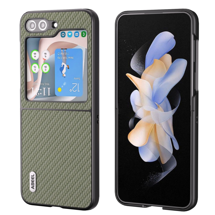 ABEEL CARBON Plastična maska Samsung Galaxy Z Flip 5 5G zelena