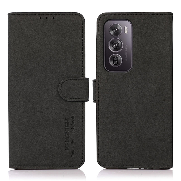 KHAZNEH MATTE Preklopna torbica za Oppo Reno12 Pro 5G crna