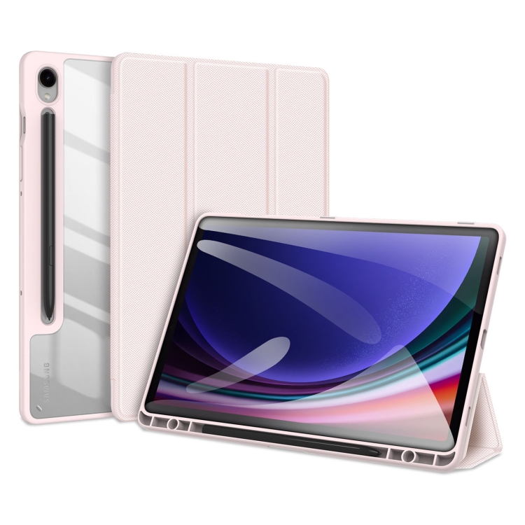 DUX TOBY Flip case za Samsung Galaxy Tab S10 FE / Tab S10 Lite / Tab S9 FE pink