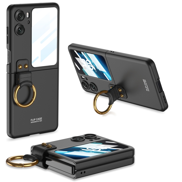 GKK CIRCLE Zaštitna maska s držačem za Oppo Find N2 Flip crna
