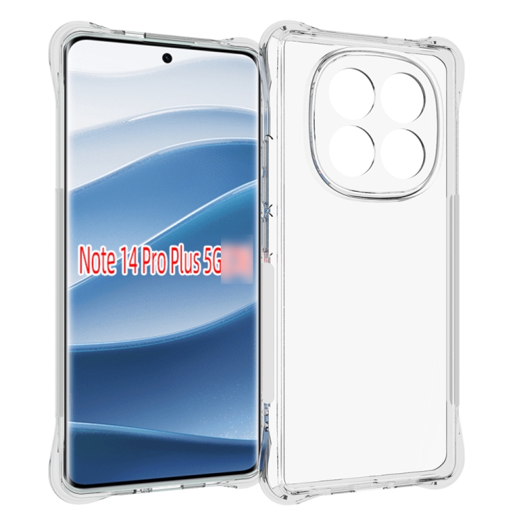 ZRAČNI JASTUK Izuzetno izdržljiva maska za Xiaomi Redmi Note 14 Pro+ 5G prozirna