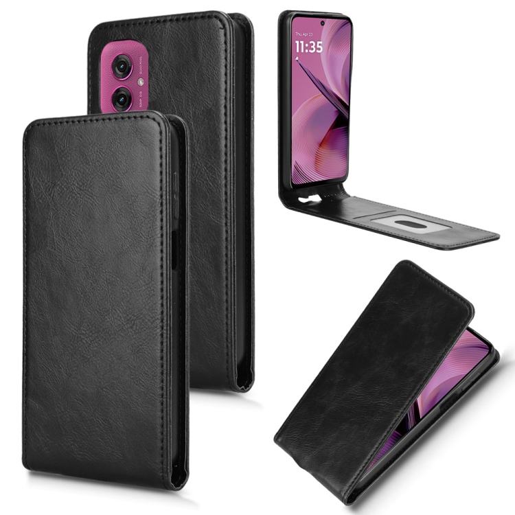 Flip case za Motorola Moto G55 5G crna