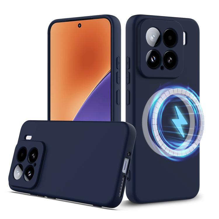 RUBBER MAGSAFE Silikonska maska za Xiaomi 15 NAVY BLUE