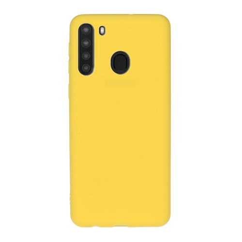 RUBBER Samsung Galaxy A21 gumena maska žuta