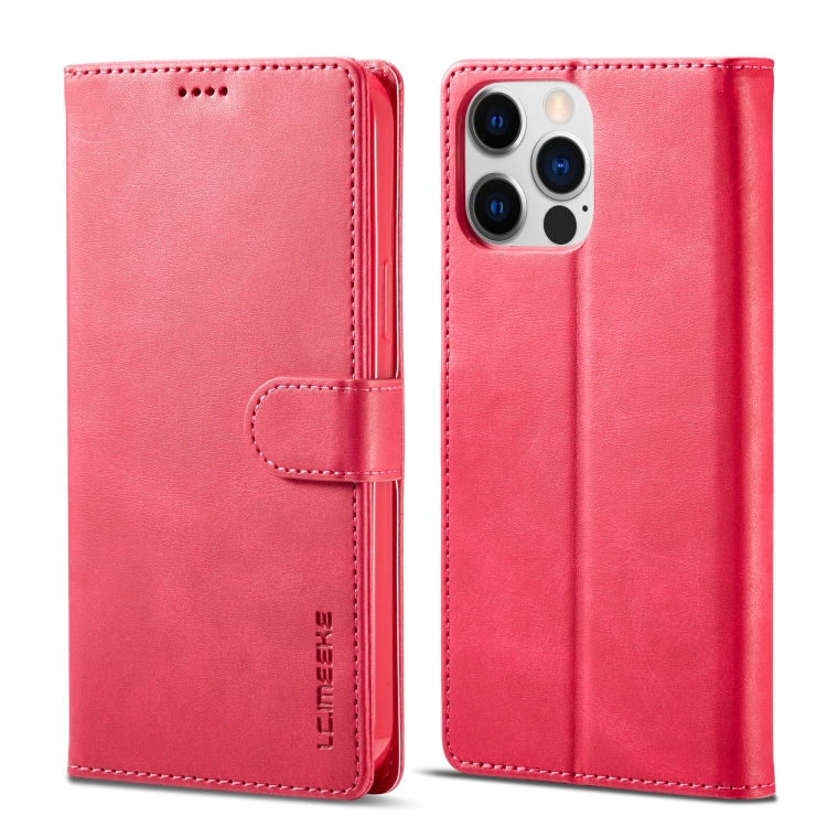 IMEEKE Maska za novčanik Apple iPhone 14 Pro pink