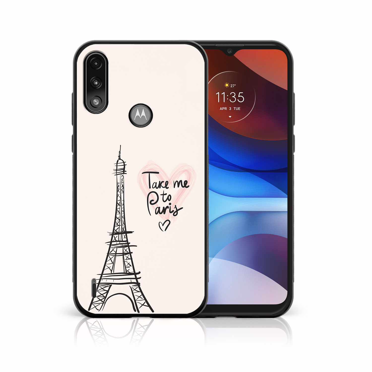 PROTEMIO MY ART Silikonska maska Motorola Moto E7 Power / E7i Power PARIS (057)