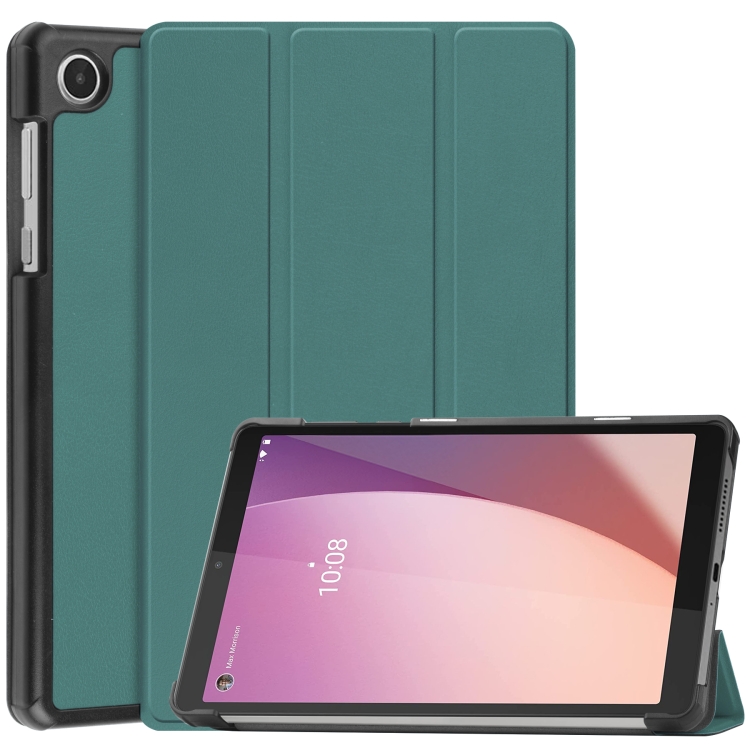 LEATHER preklopna torbica za Lenovo Tab M8 4.generacija (4th gen) zelena