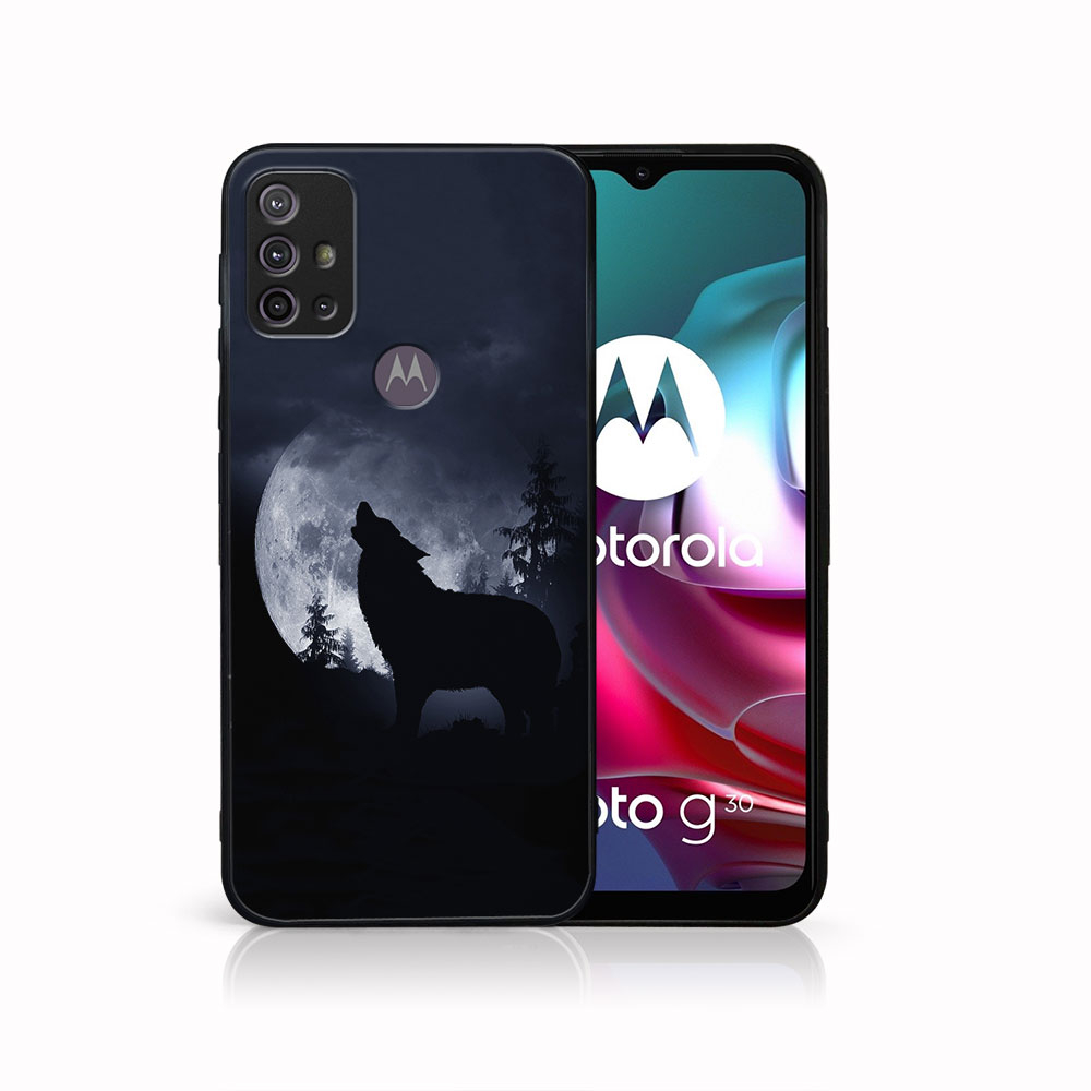 PROTEMIO MY ART Silikonska maska Motorola Moto G10 / G20 / G30 WOLF (044)
