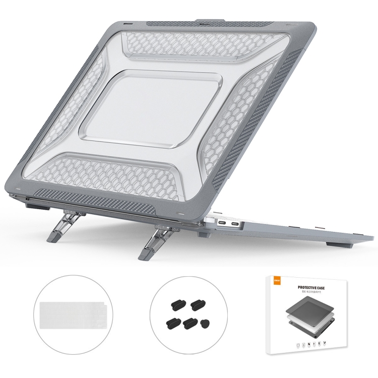 ENKAY RUGGED Zaštitni set za Apple MacBook Air 13" A1932 sivi