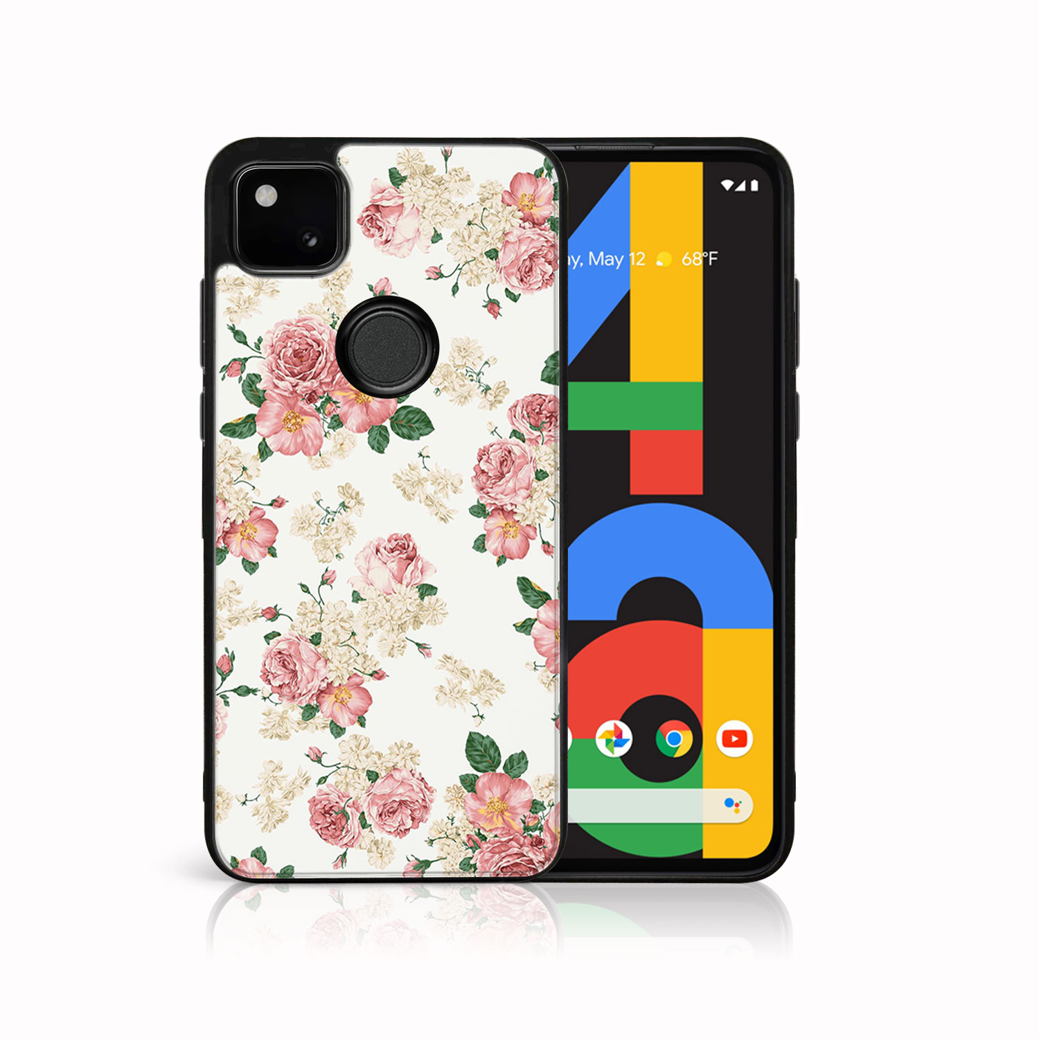PROTEMIO MY ART Silikonska maska za Google Pixel 4a PINK ROSES (016)