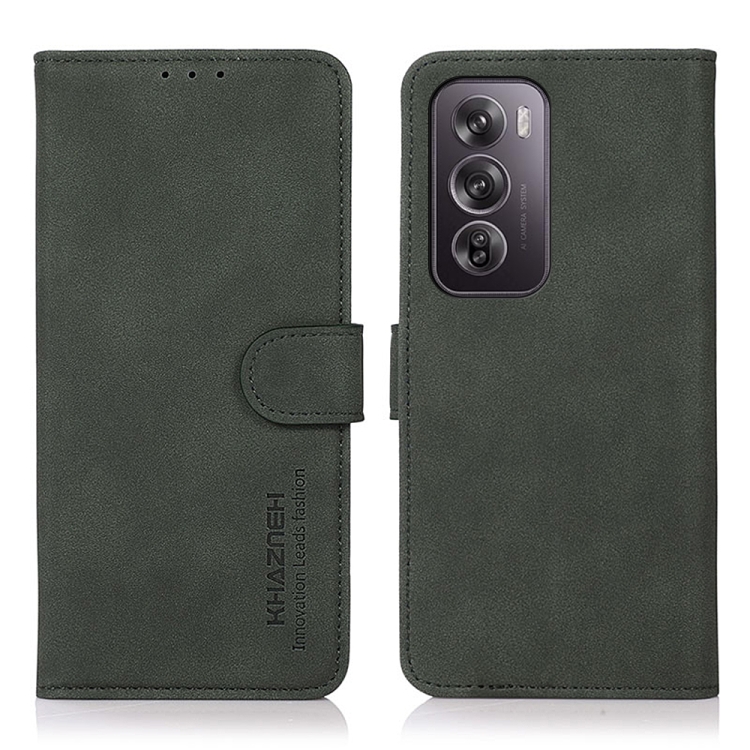 KHAZNEH MATTE Preklopna torbica za Oppo Reno12 Pro 5G zelena