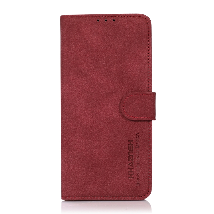 KHAZNEH MATTE Preklopna torbica za Motorola Edge 50 Ultra crvena