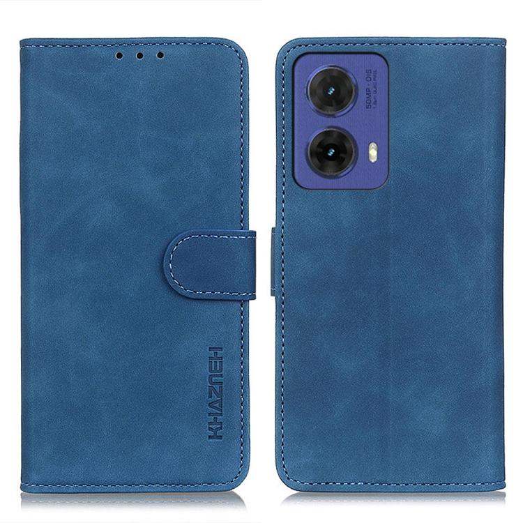 KHAZNEH RETRO Preklopna torbica za Motorola Moto G85 5G plava