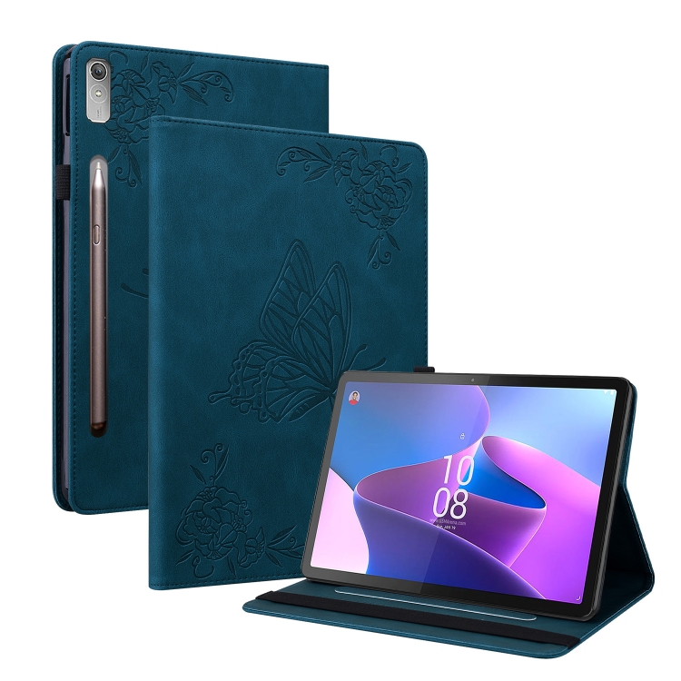 ART BUTTERFLY Wallet maska za Lenovo Tab P12 plava