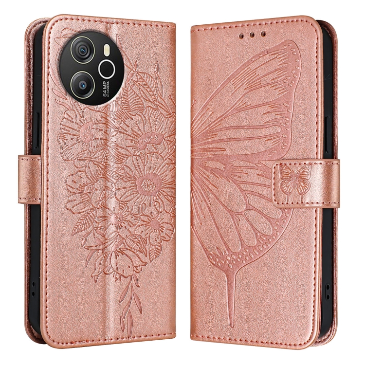 ART BUTTERFLY Omot za novčanik Blackview Shark 8 ružičasto zlato