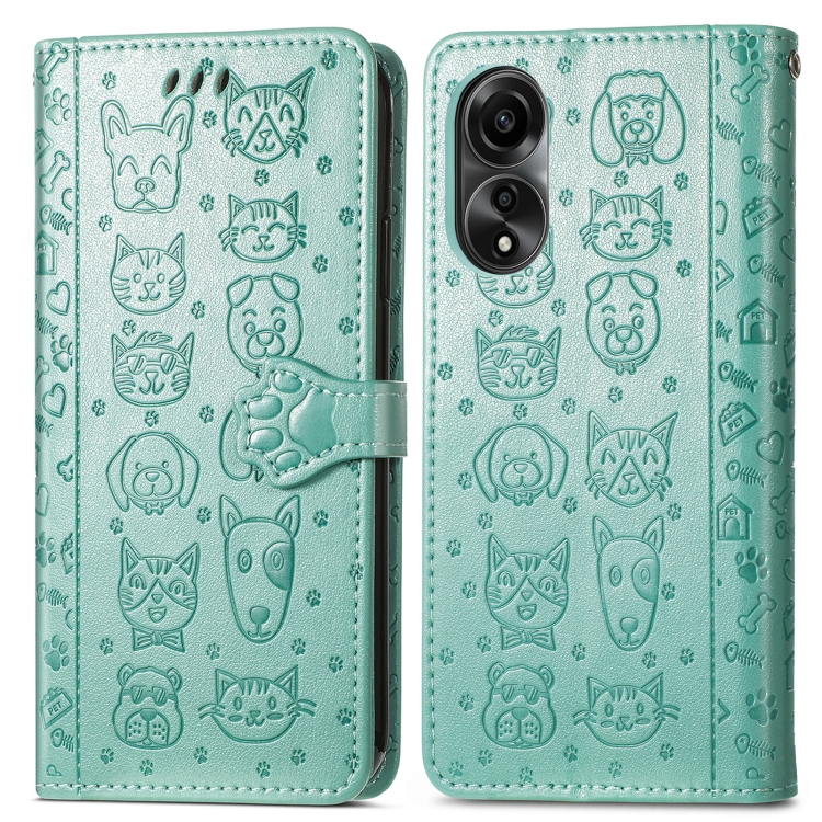ART ANIMALS Maska za novčanik za Oppo A78 zelena