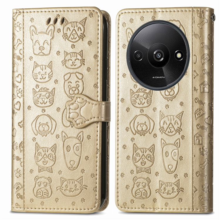 ART ANIMALS Torbica novčanik za Xiaomi Redmi A3 zlatna
