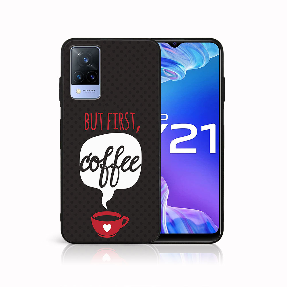 PROTEMIO MY ART Silikonska maska Vivo Y21 / Y21s / Y33s COFFEE (056)