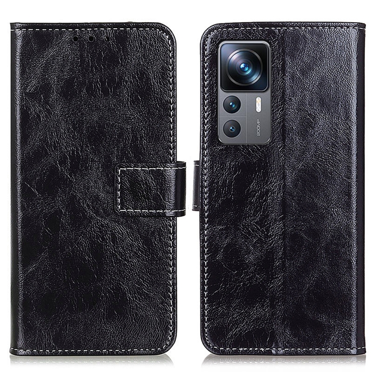 RETRO Wallet torbica Xiaomi 12T / 12T Pro crna