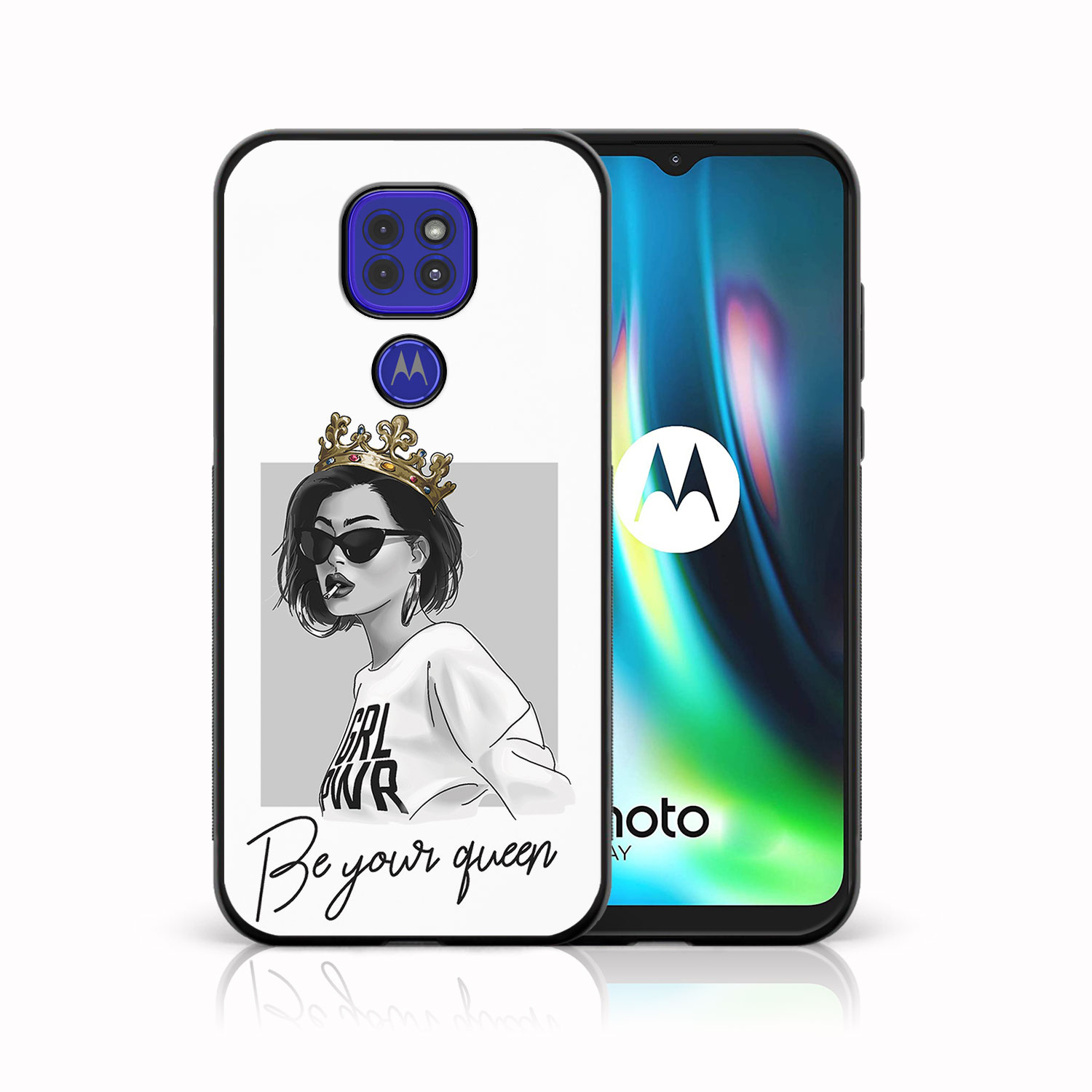 PROTEMIO MY ART Silikonska maska Motorola Moto G9 Play / E7 Plus QUEEN (139)