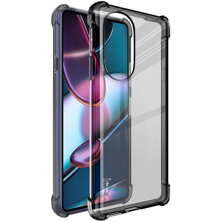 IMAK Zaštitna silikonska maska + folija Motorola Edge 30 Pro crna