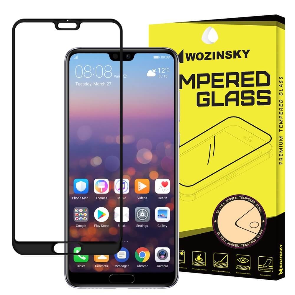 3D Kaljeno staklo Huawei P20 Pro crno