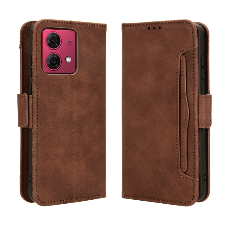 SLOT Wallet maska za Motorola Moto G84 5G braon
