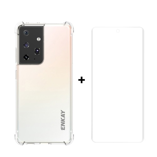 ENKAY Transparent case + zaštitna folija Samsung Galaxy S21 Ultra 5G