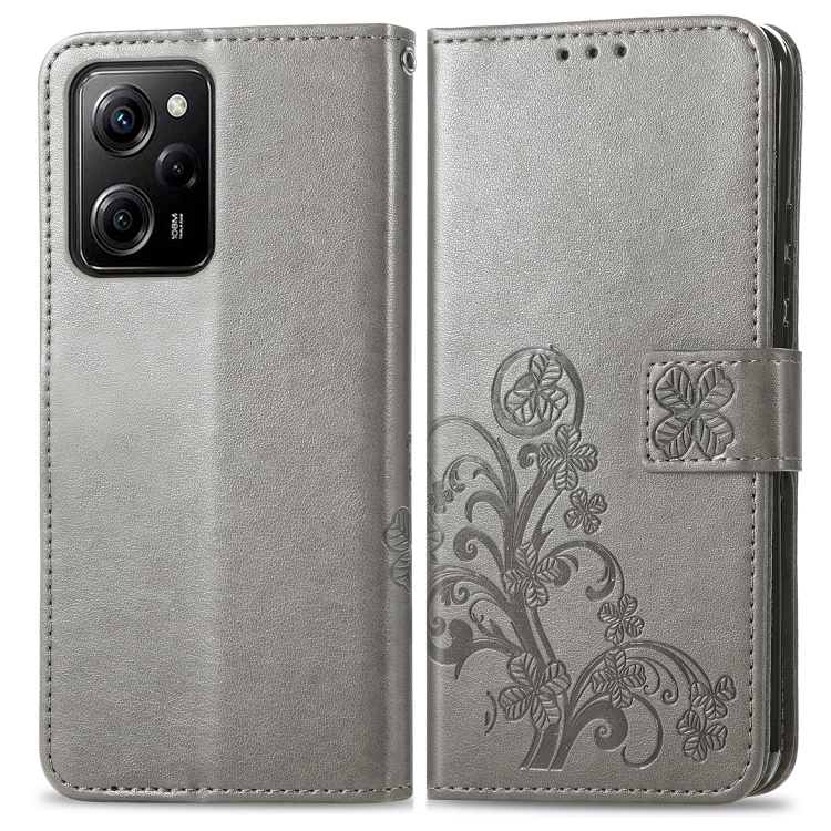 ART FLOWER S Maska za novčanik Xiaomi Poco X5 Pro 5G siva
