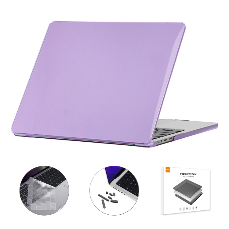 ENKAY CRYSTAL SET Zaštitni set za MacBook Air 15" M2 / M3 (A2941 / A3114) ljubičasta