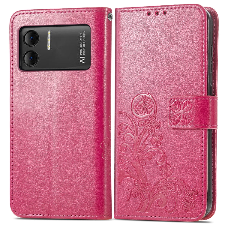 ART FLOWER S Navlaka za novčanik Doogee X98 / X98 Pro tamno roza