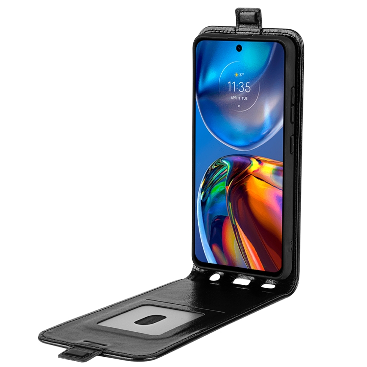 Preklopna torbica Motorola Moto E32 / E32s crna