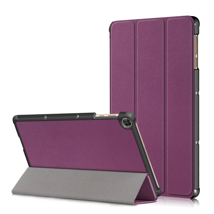 LEATHER preklopna maska za Honor Pad X8 ljubičasta